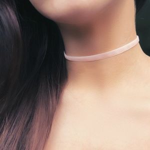 3/$30 Light Pink Velvet Choker